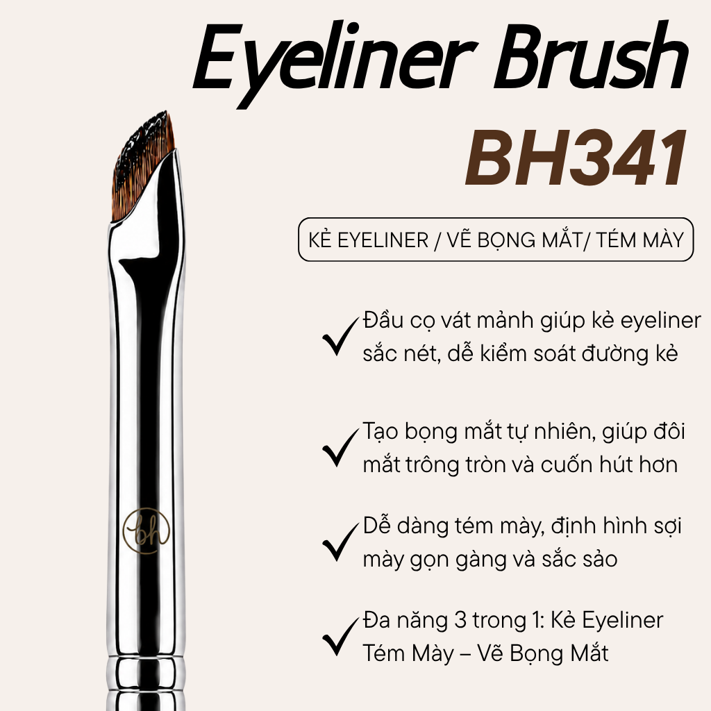 Cọ Kẻ Mắt BH Cosmetics Eyeliner Brush BH341